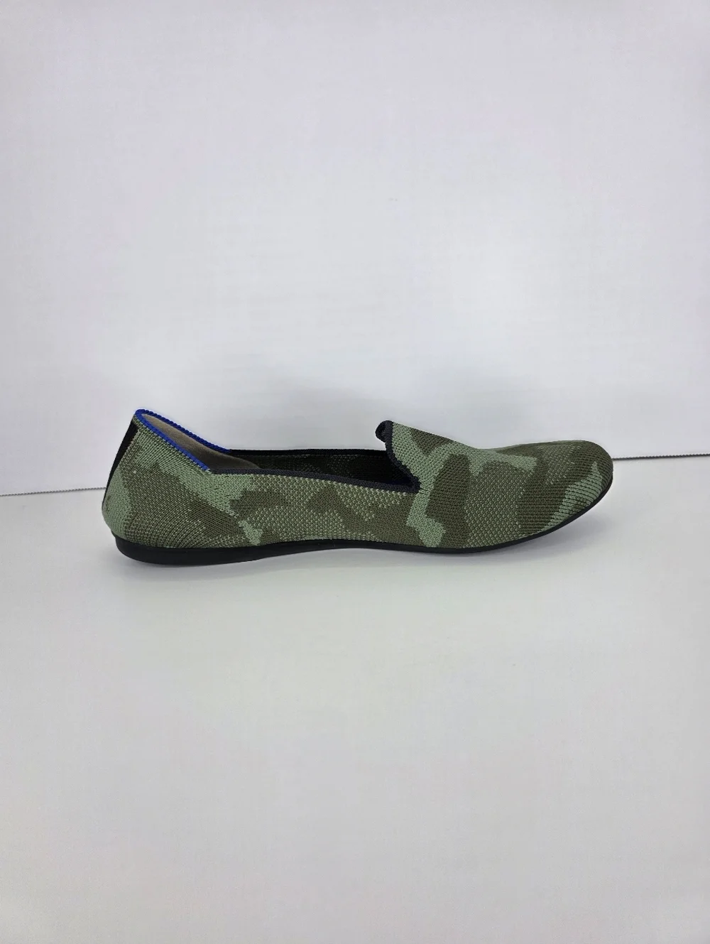 Rothy's The Loafer Flats Green Olive Camo Slip‎ On Women's Casual Shoes Size 7